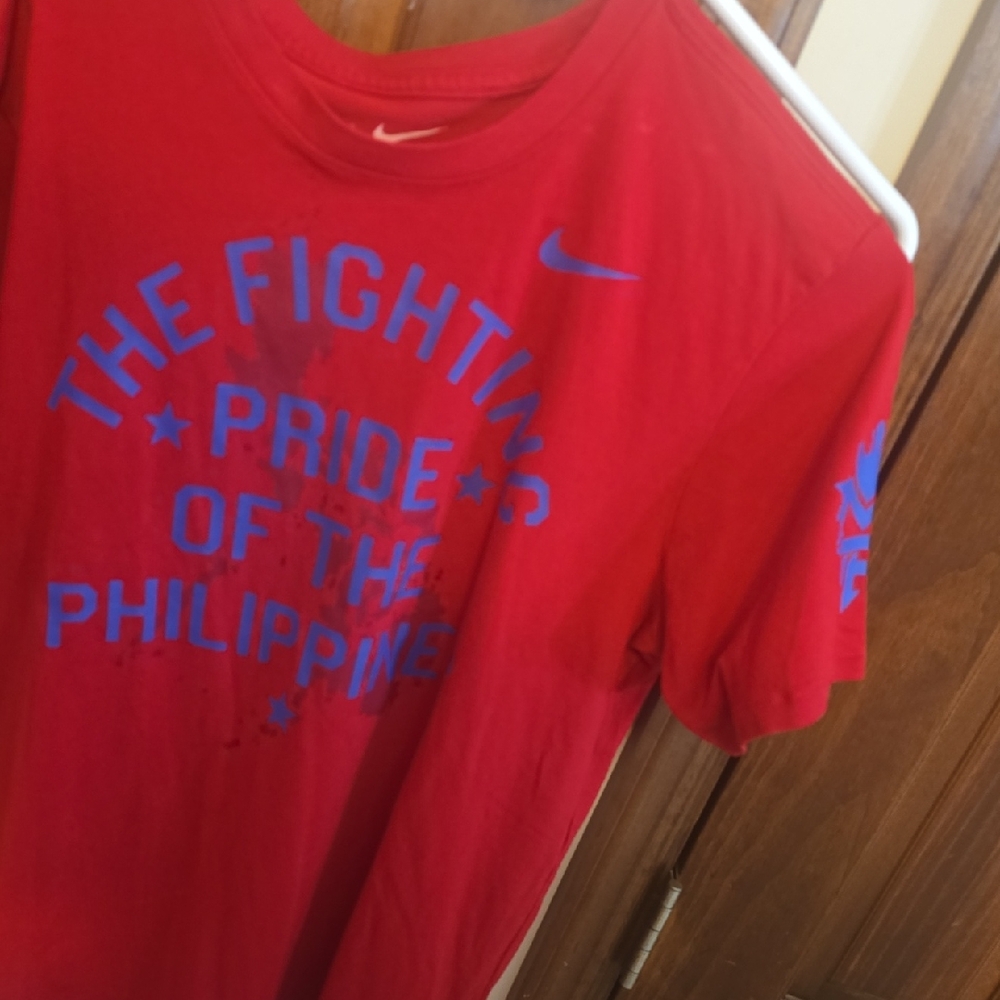 Nike Red and Blue Graphic Tee